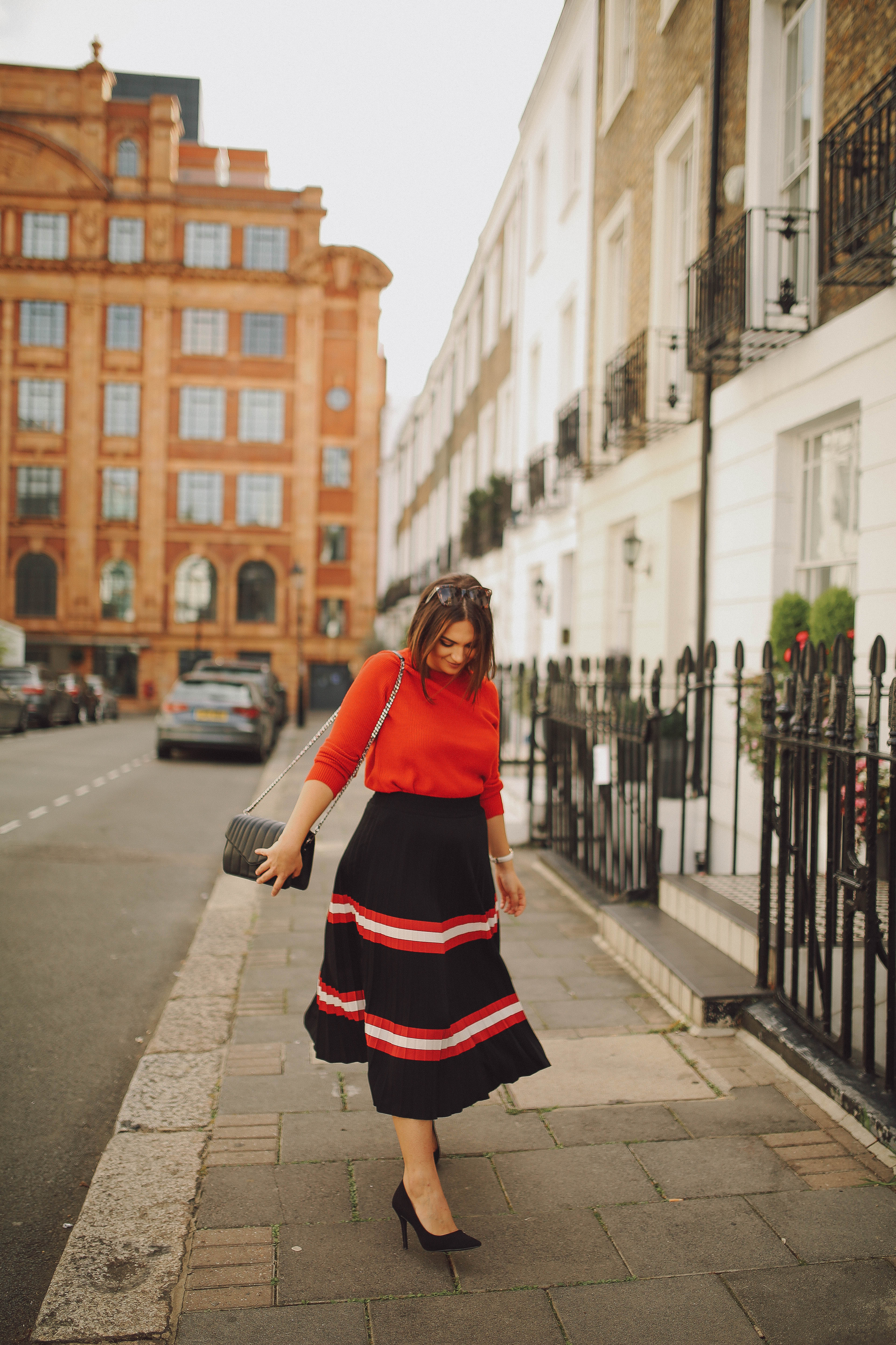 Twirling in a floaty skirt by MANGO | Note by Michelle